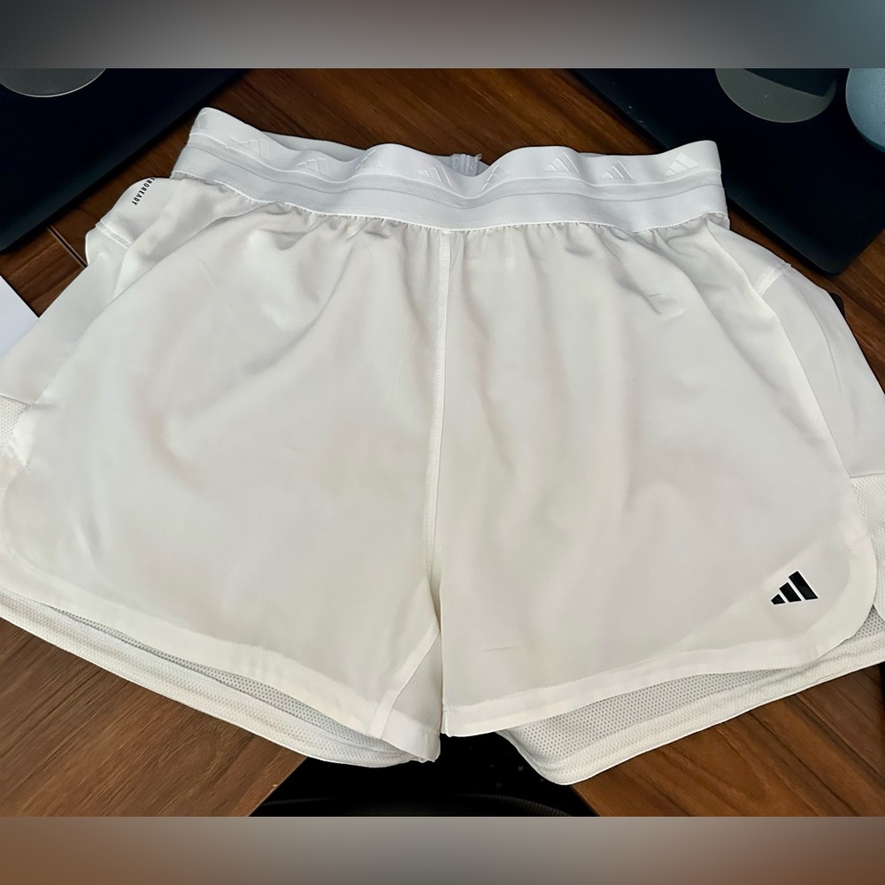 Adidas Aeroready Women's Athletic White Shorts
